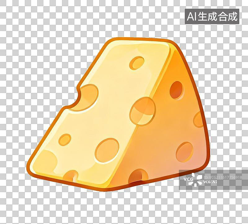 【AI数字艺术】三角切块奶酪图片素材