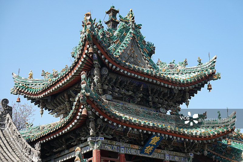 陕西省咸阳市三原县三原城隍庙：钟楼图片素材