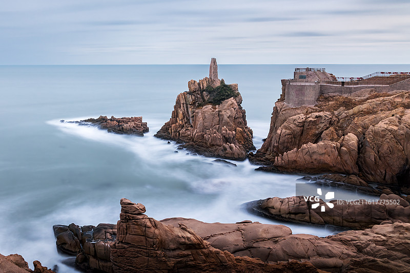 山东威海荣成天尽头景色图片素材