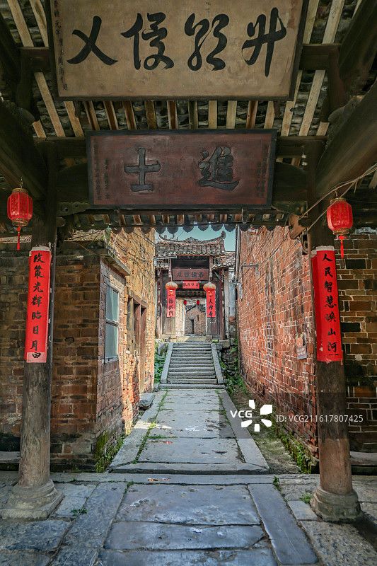 广西富川福溪古村落图片素材