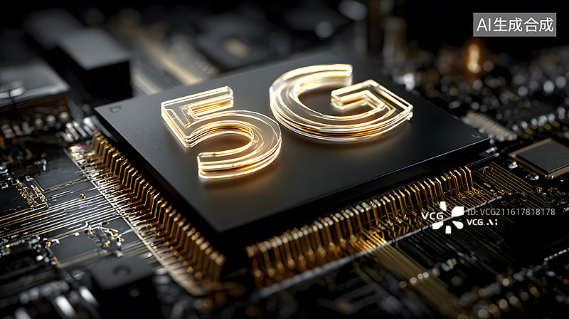 【AI数字艺术】5G技术的科技展示图片素材
