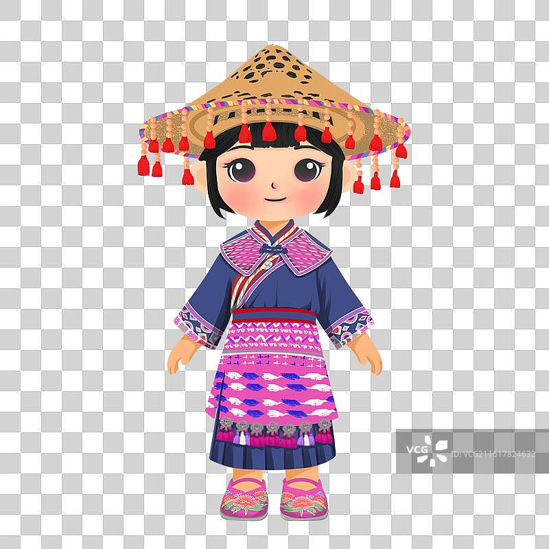 中国56个民族图鉴毛南族图片素材