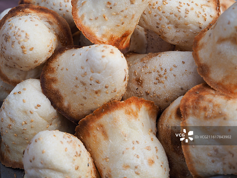 潍坊青州特色食物马蹄烧饼图片素材