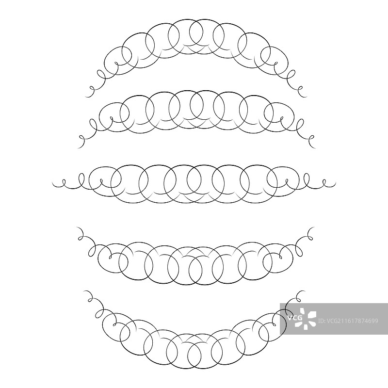 抽象的阿拉伯复古装饰书法图片素材