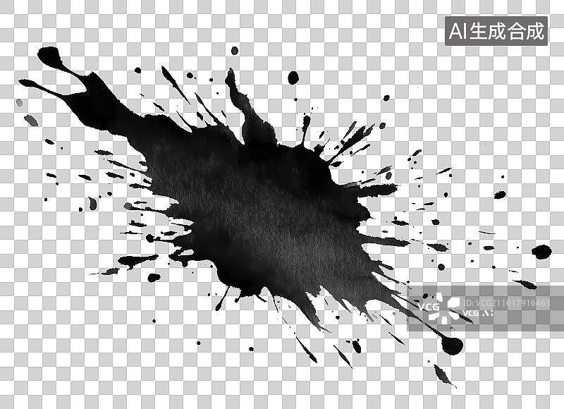 【AI数字艺术】免扣元素泼墨图案图片素材
