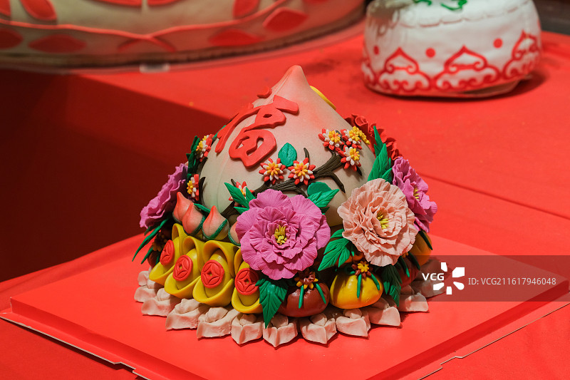 高密面花（花饽饽） 中国工艺美术馆（中国非物质文化遗产馆）“过年·春节主题展”图片素材