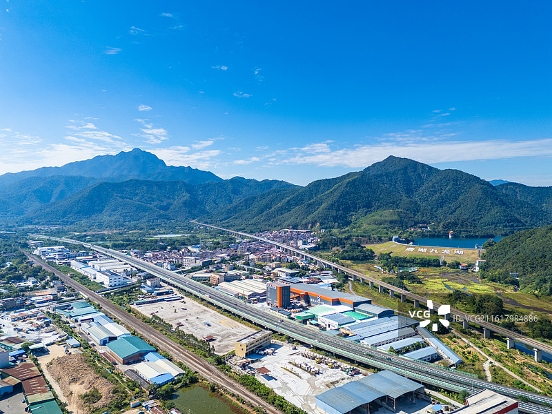 绿美肇庆鼎湖区航拍图片素材