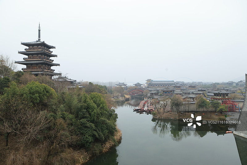 襄阳唐城 襄阳唐城影视基地 襄阳影视城图片素材