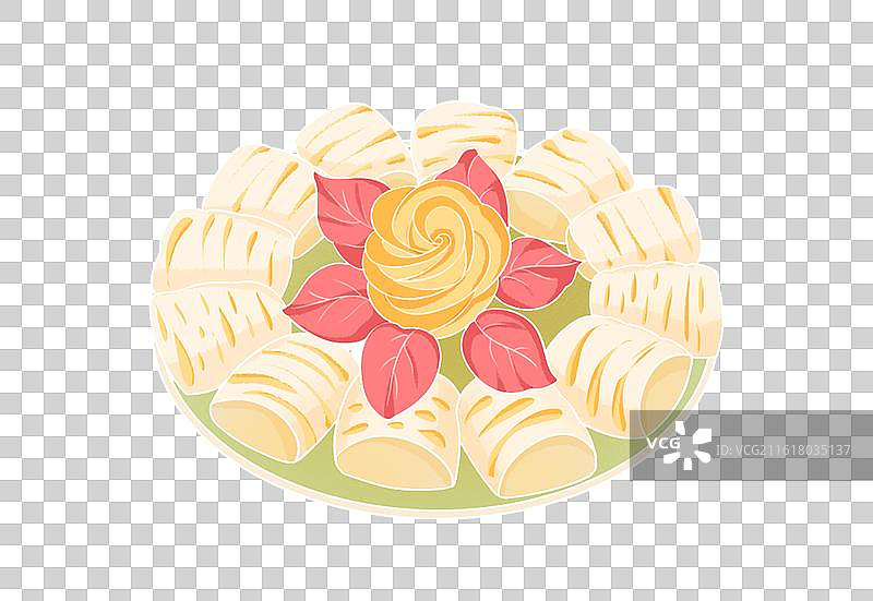 一盘花馍图片素材