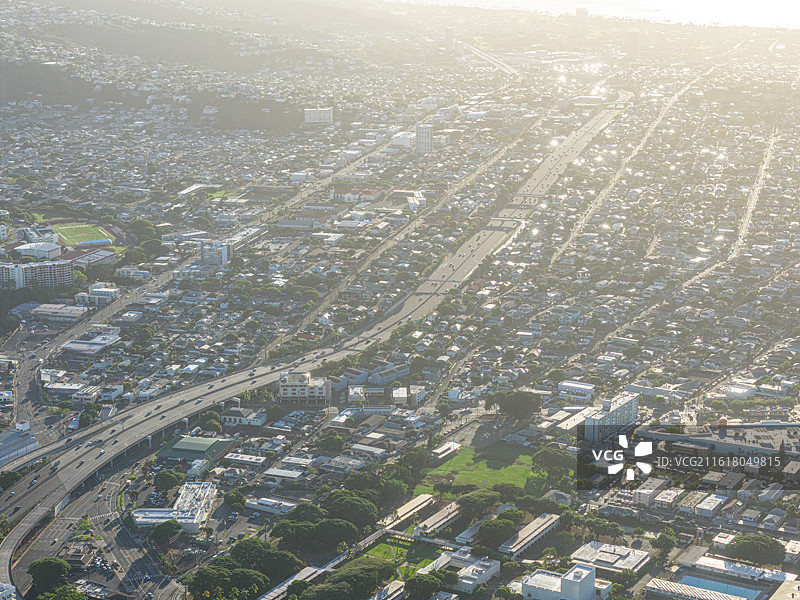 夏威夷美国航拍度假胜地图片素材