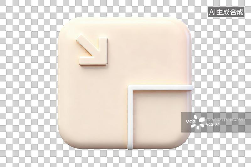 【AI数字艺术】米色图标设计简洁现代图片素材