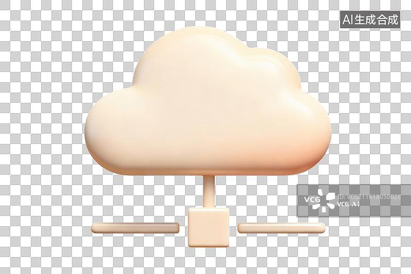 【AI数字艺术】云存储图标设计简洁现代图片素材