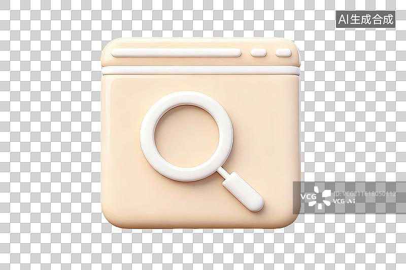 【AI数字艺术】搜索放大镜图标图片素材