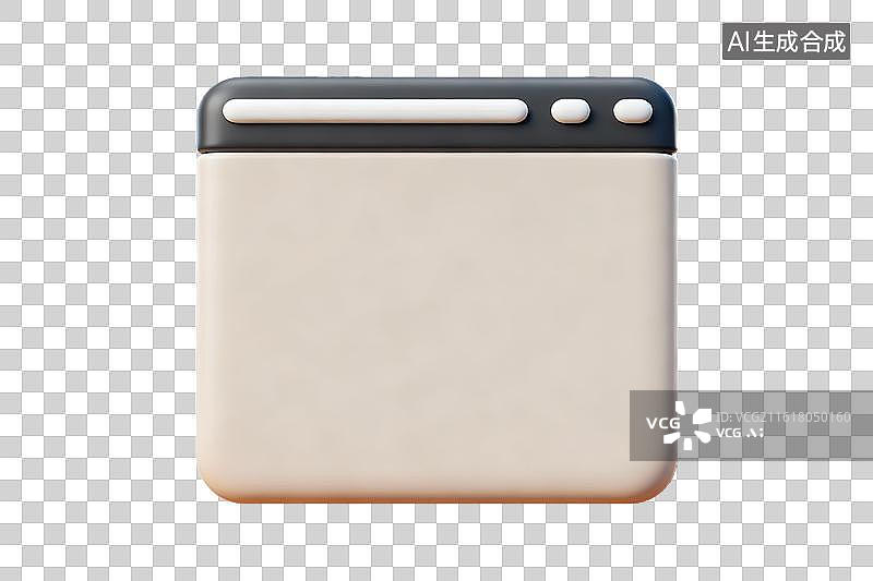 【AI数字艺术】简约风格浏览器窗口图标图片素材