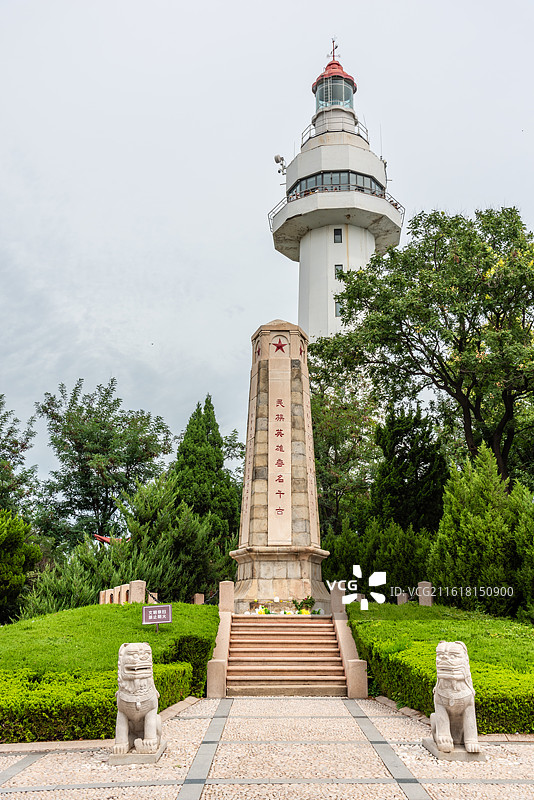 山东烟台抗日烈士纪念碑图片素材