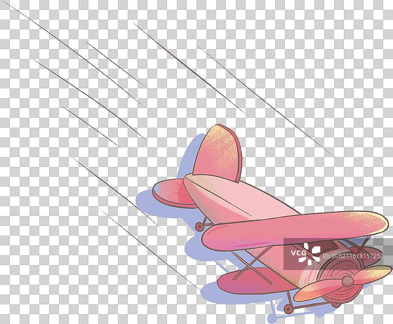 粉色的小飞机图片素材