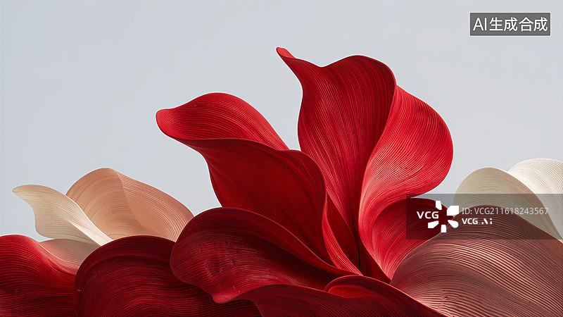 【AI数字艺术】艺术感花瓣造型图片素材