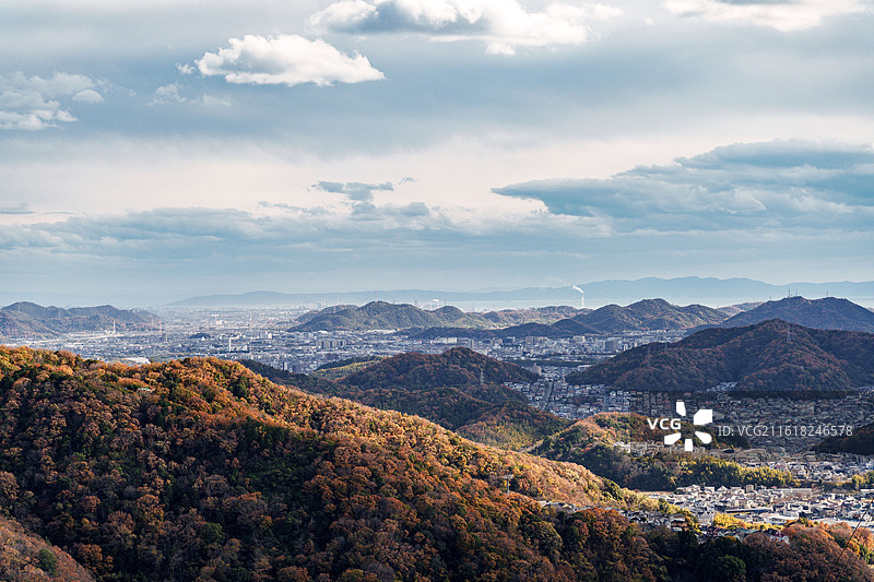 秋季姬路市书写山图片素材