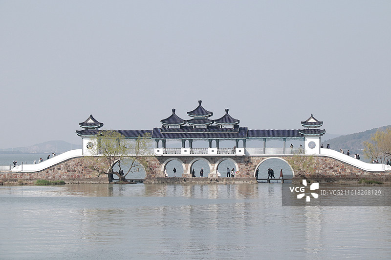 鼋头渚会仙桥图片素材