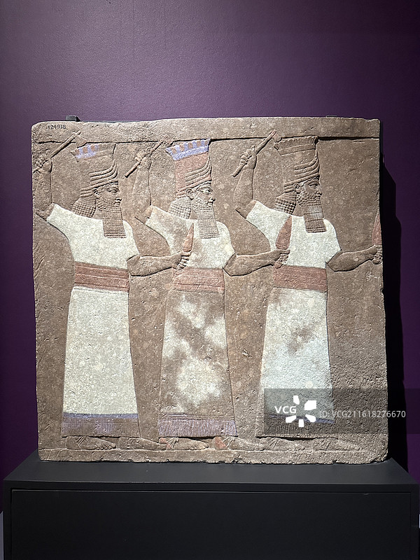 亚述浮雕石板图片素材