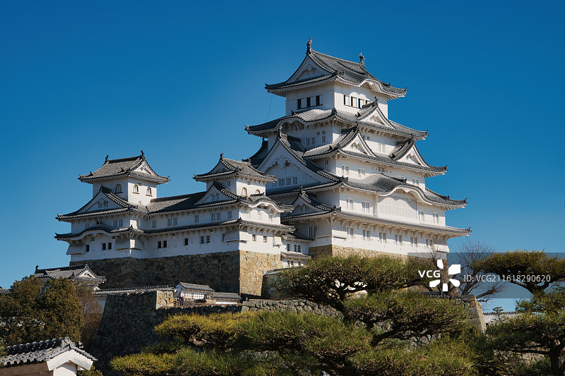 日本姬路城天守阁图片素材