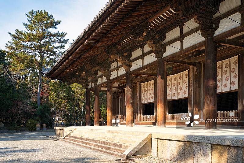 日本奈良唐招提寺金堂图片素材