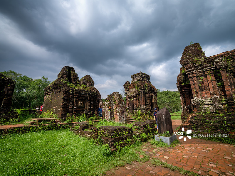 世界文化遗产越南岘港美山圣地风光图片素材