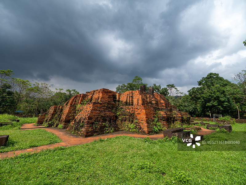 世界文化遗产越南岘港美山圣地风光图片素材