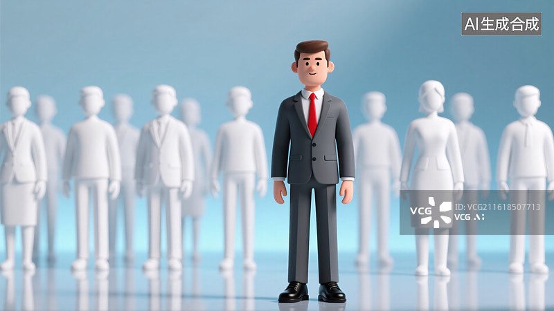 【AI数字艺术】团队的领导者图片素材