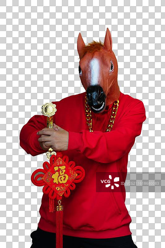 马年 人物 设计 点缀 元素 拜年 拱手作揖图片素材