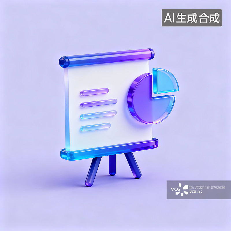 【AI数字艺术】3D渲染，会议投影屏幕，数据分析报表，图形图标图片素材