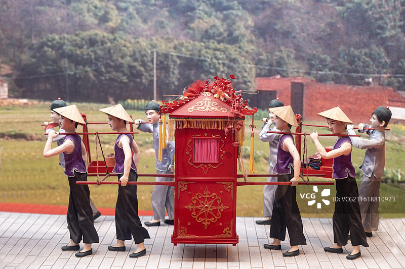 古代迎亲队伍图片素材