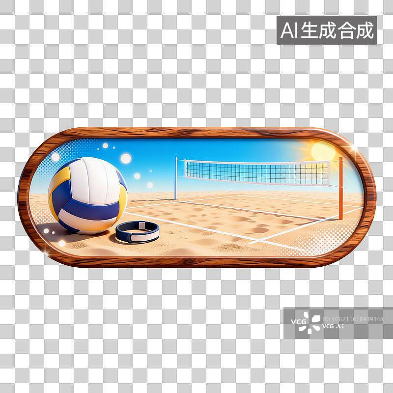 【AI数字艺术】沙滩排球场景图片素材