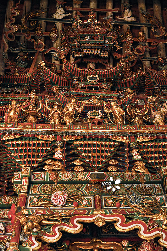 塑像和悬塑（山西隰县小西天）图片素材