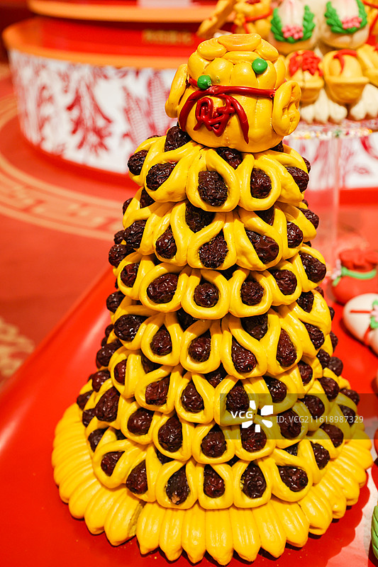 陕西山西河北河南山东非遗花馍组图中国工艺美术馆过年丙午春节主题展图片素材