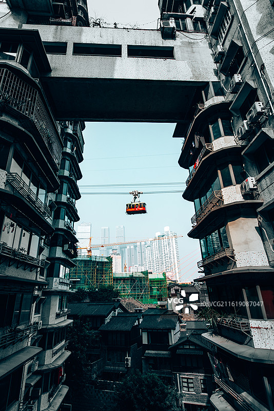 楼间缆图片素材