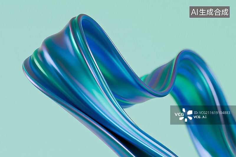 【AI数字艺术】抽象流体线条背景图片素材