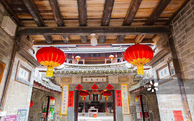 福建龙岩市：永定土楼，振成楼，朝阳楼，景阳楼，奎聚楼，妈祖庙图片素材