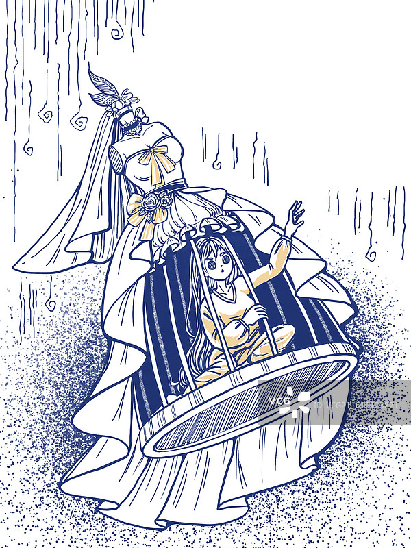 女性情感觉醒扎心语录婚恋讽刺插画图片素材