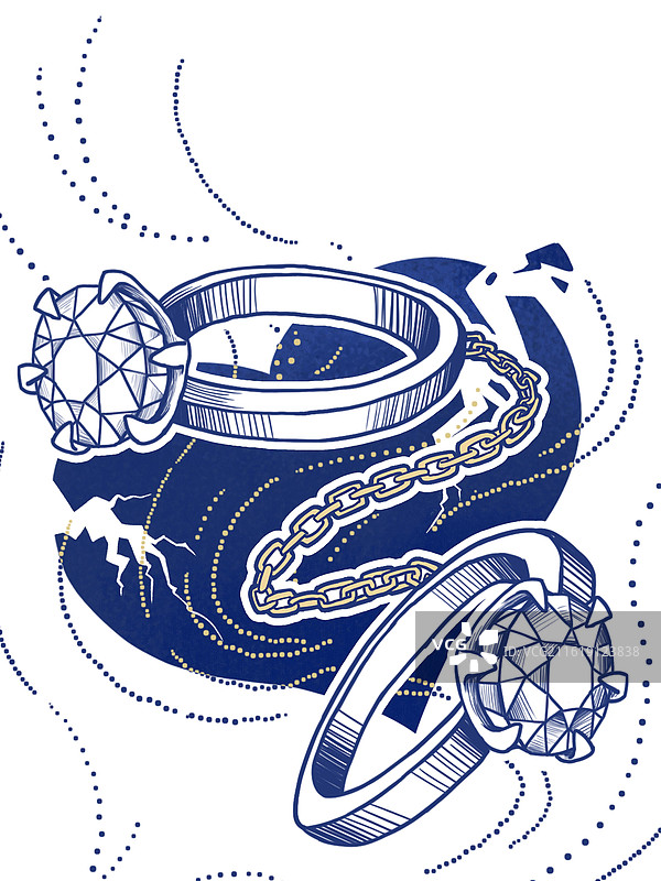 女性情感觉醒扎心语录婚恋讽刺插画图片素材