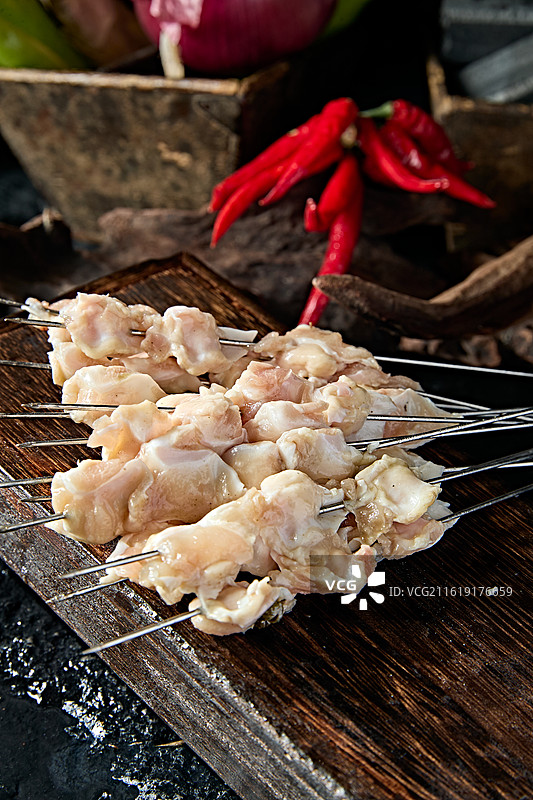 烧烤食材生鲜鸡脆骨掌中宝花千骨图片素材