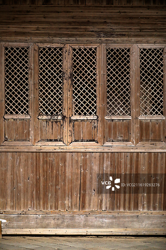 传统木制隔扇图片素材