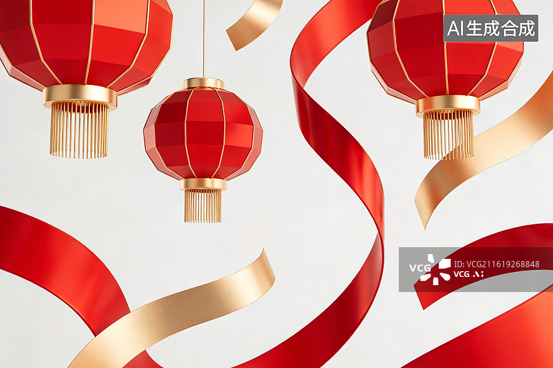 【AI数字艺术】中国风，国潮背景，产品展台，新年题材，红色背景，红色电商背景，国潮背景，国风背景，中国风背景图片素材