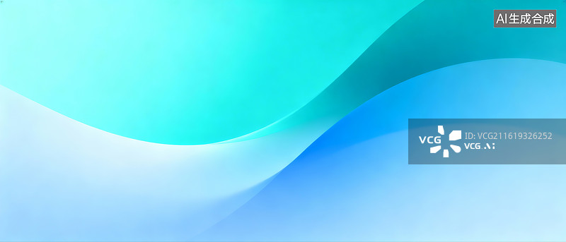 【AI数字艺术】抽象蓝色曲线背景设计图片素材