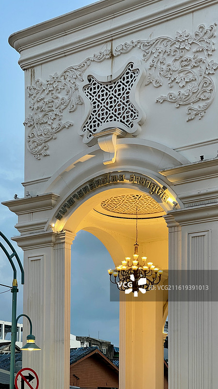 普吉镇老街建筑外立面图片素材