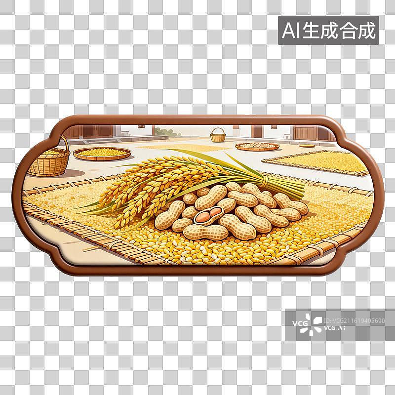 【AI数字艺术】丰收场景元素图片素材