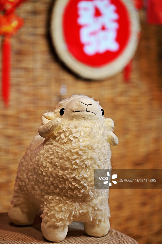 绵羊玩偶图片素材