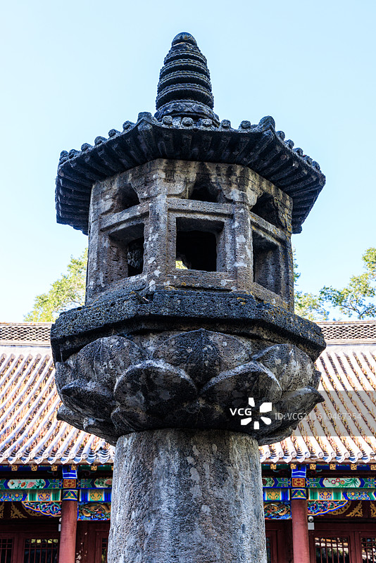 唐代渤海国时期兴隆寺石灯幢图片素材