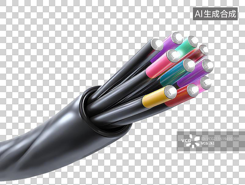 【AI数字艺术】一条数据连接线图片素材