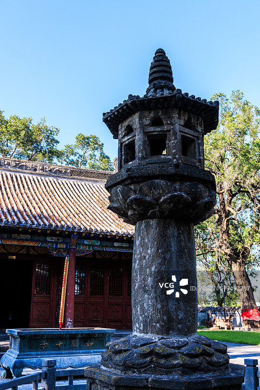 唐代渤海国时期兴隆寺石灯幢图片素材